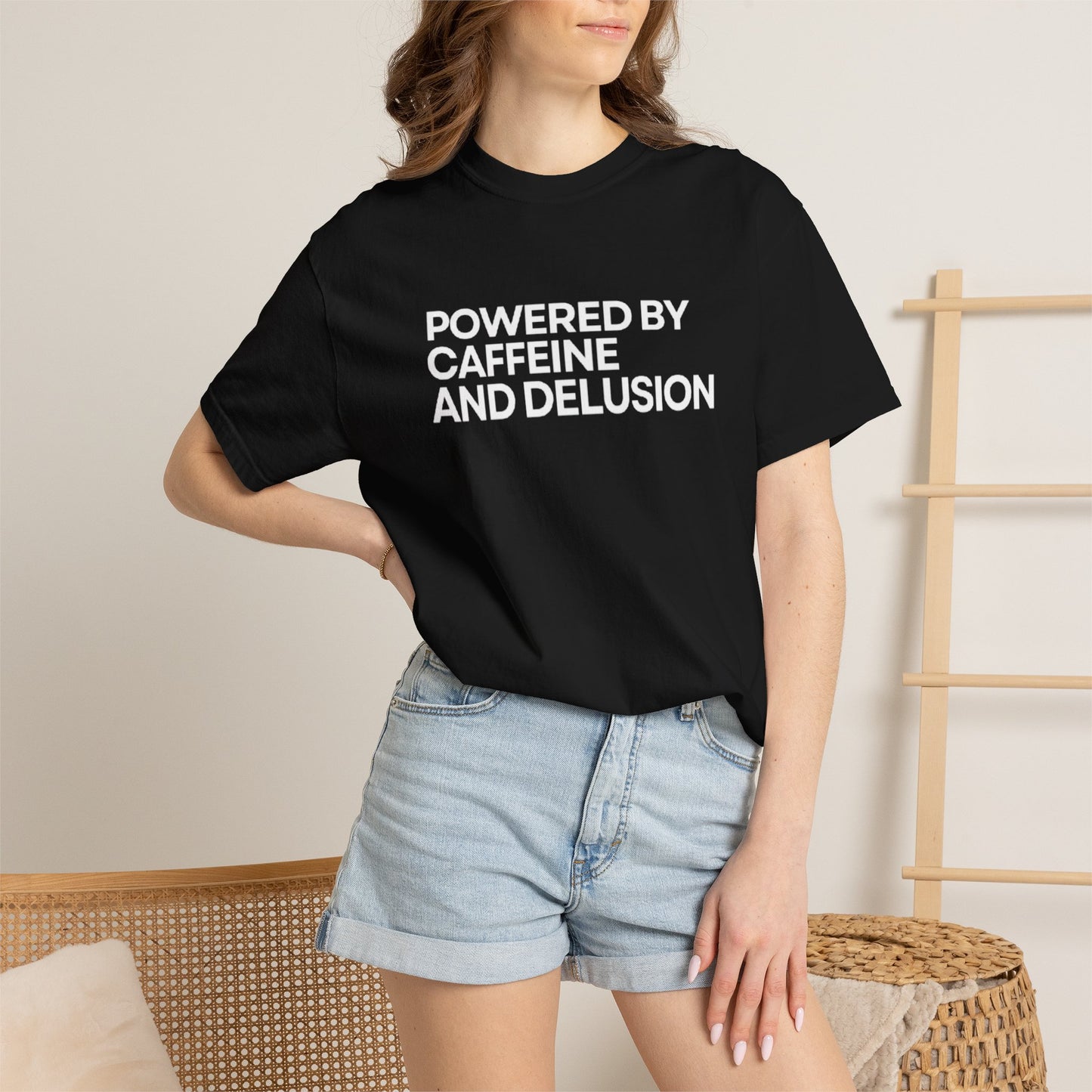 Powered by Caffeine and Delusion T-Shirt