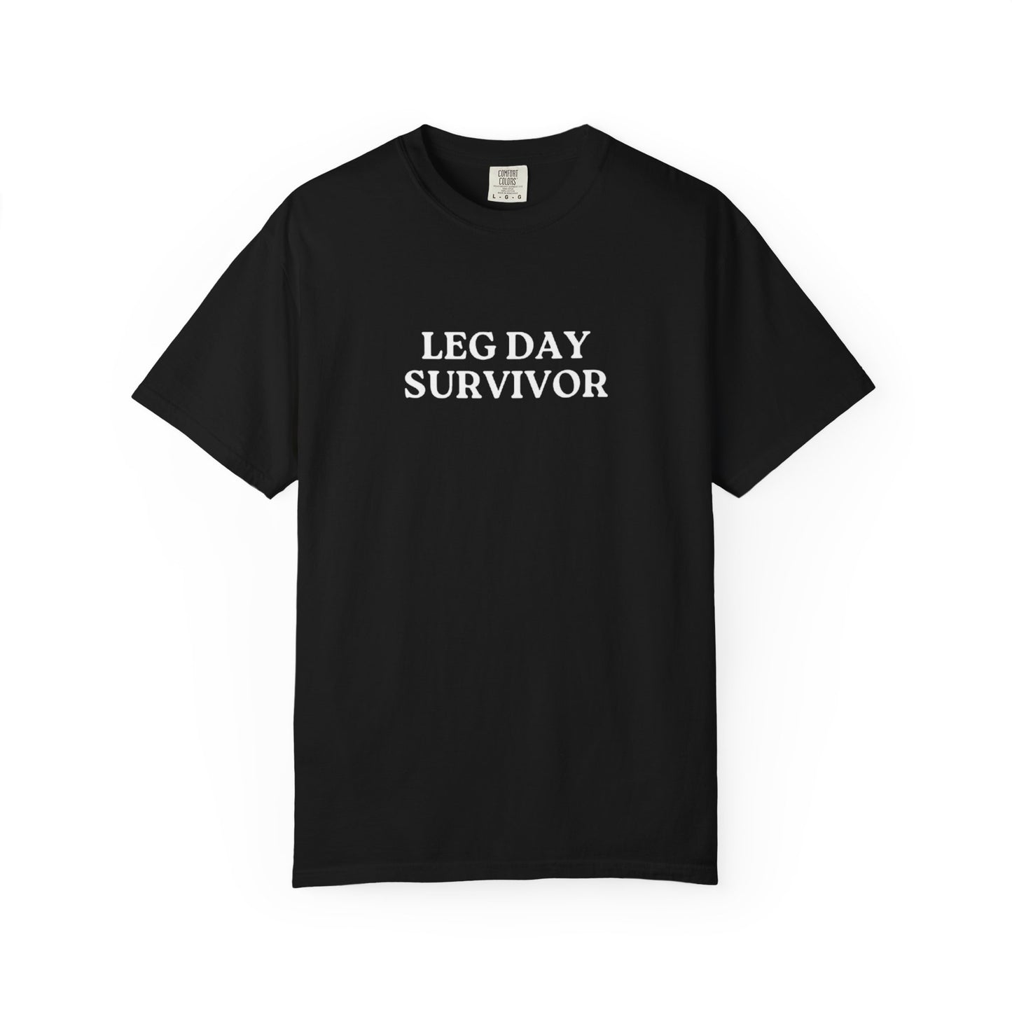 Leg Day Survivor T-Shirt — Funny Gym Workout Tee