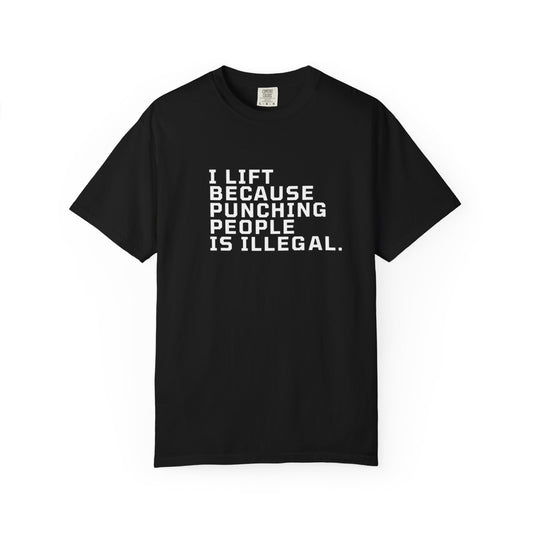 Minimal White Garment-Dyed T-Shirt