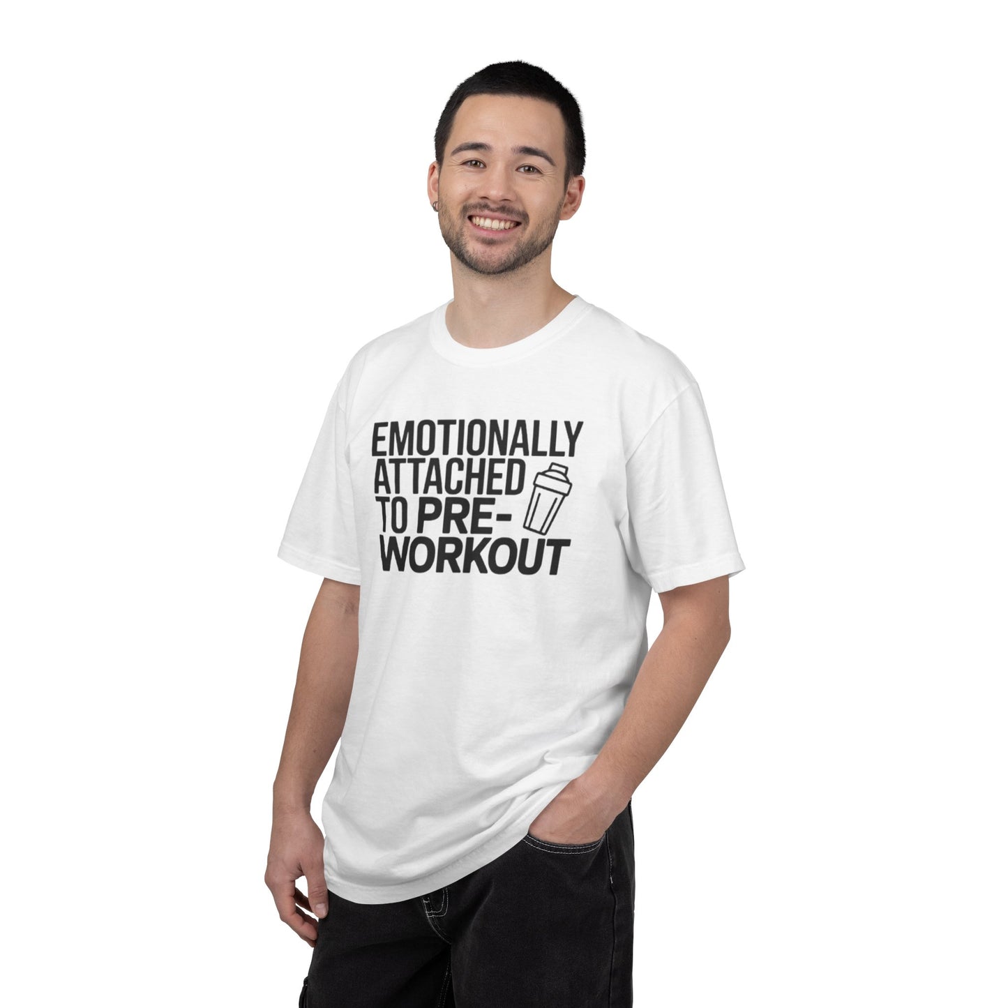 Pre-Workout T-Shirt — "Emotionally Attached to Pre-Workout" Gym Tee