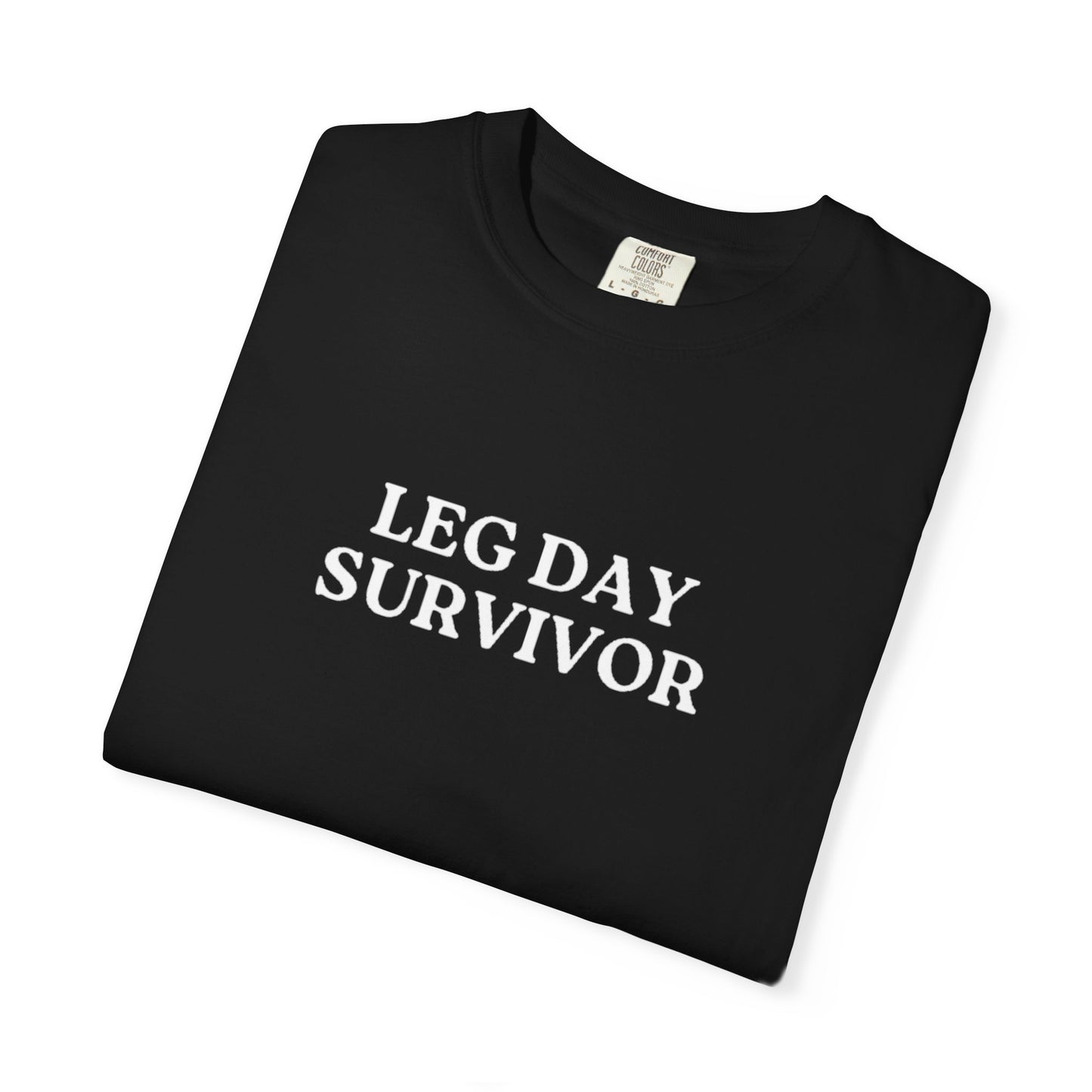 Leg Day Survivor T-Shirt — Funny Gym Workout Tee